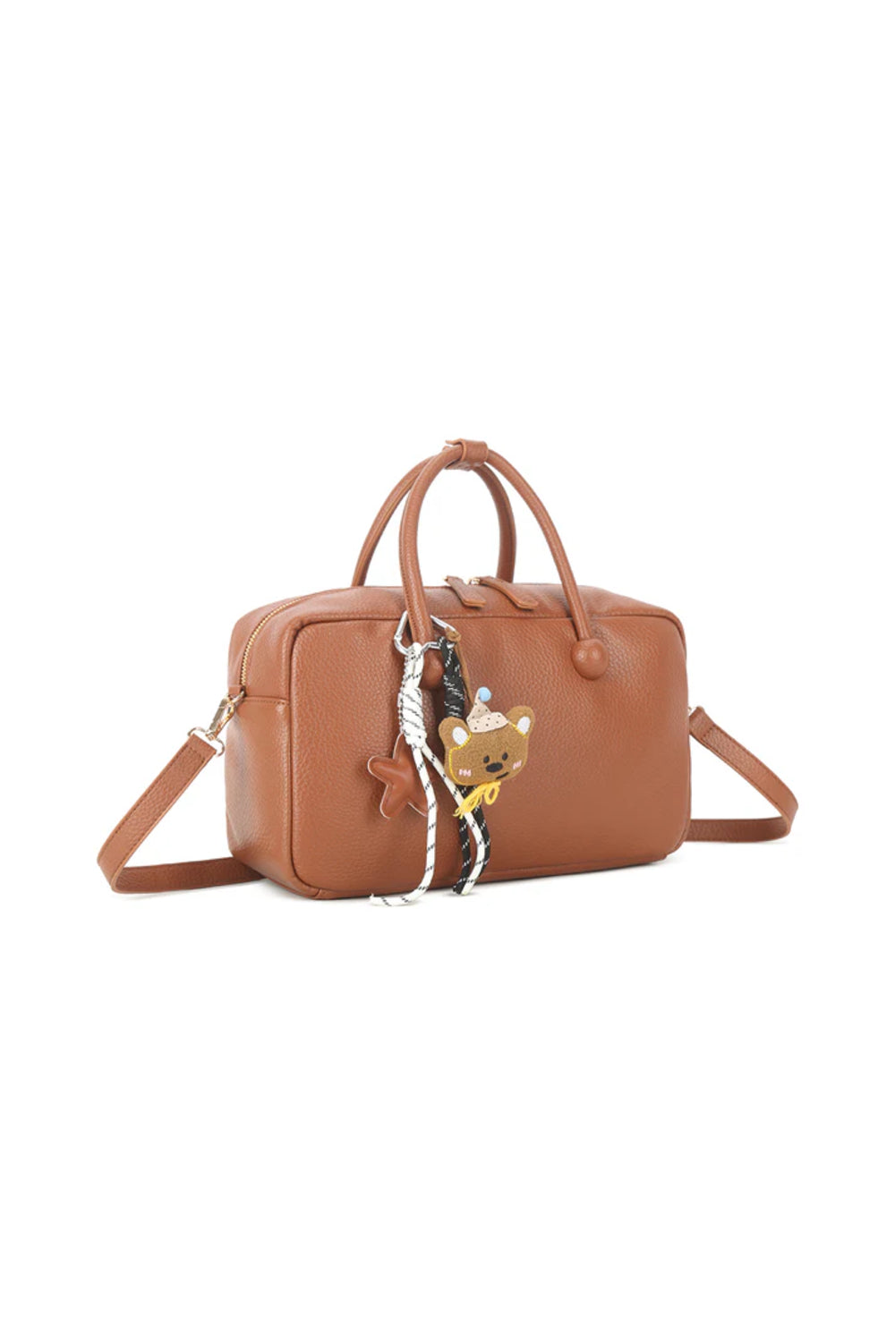 Brown Handbag With Charms