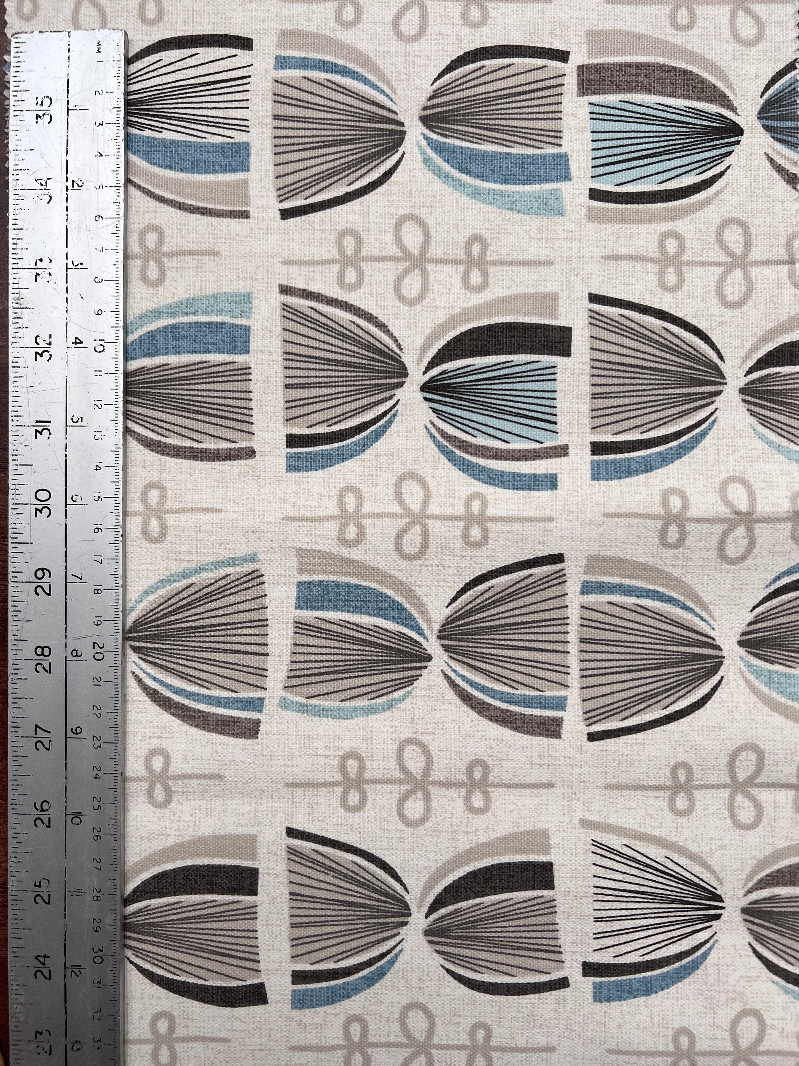 Cotton Knitting Print Fabric  | Waterproof and Fire Retardant Fabric for Curtain Upholstery Furnishing Craft Sewing Clothing Quilting | 145cm Width-3