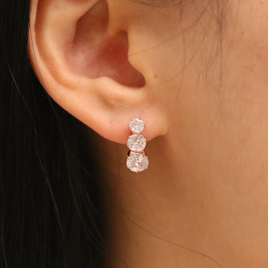 Triple Cubic Earrings-2