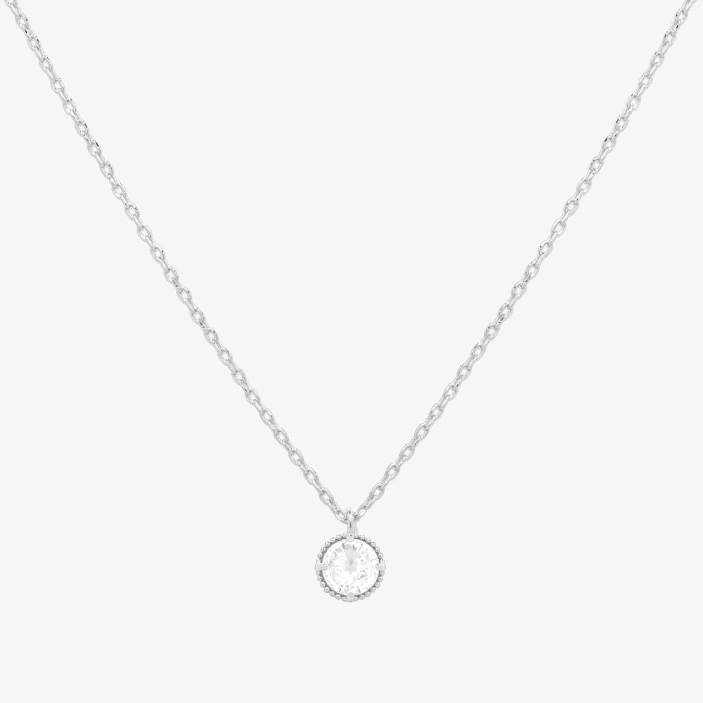 Cubic zirconia pendant necklace