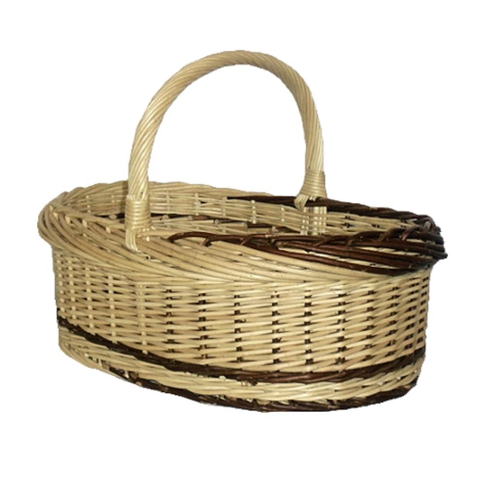 Rustic Willow Norfolk Wicker Shopping Basket