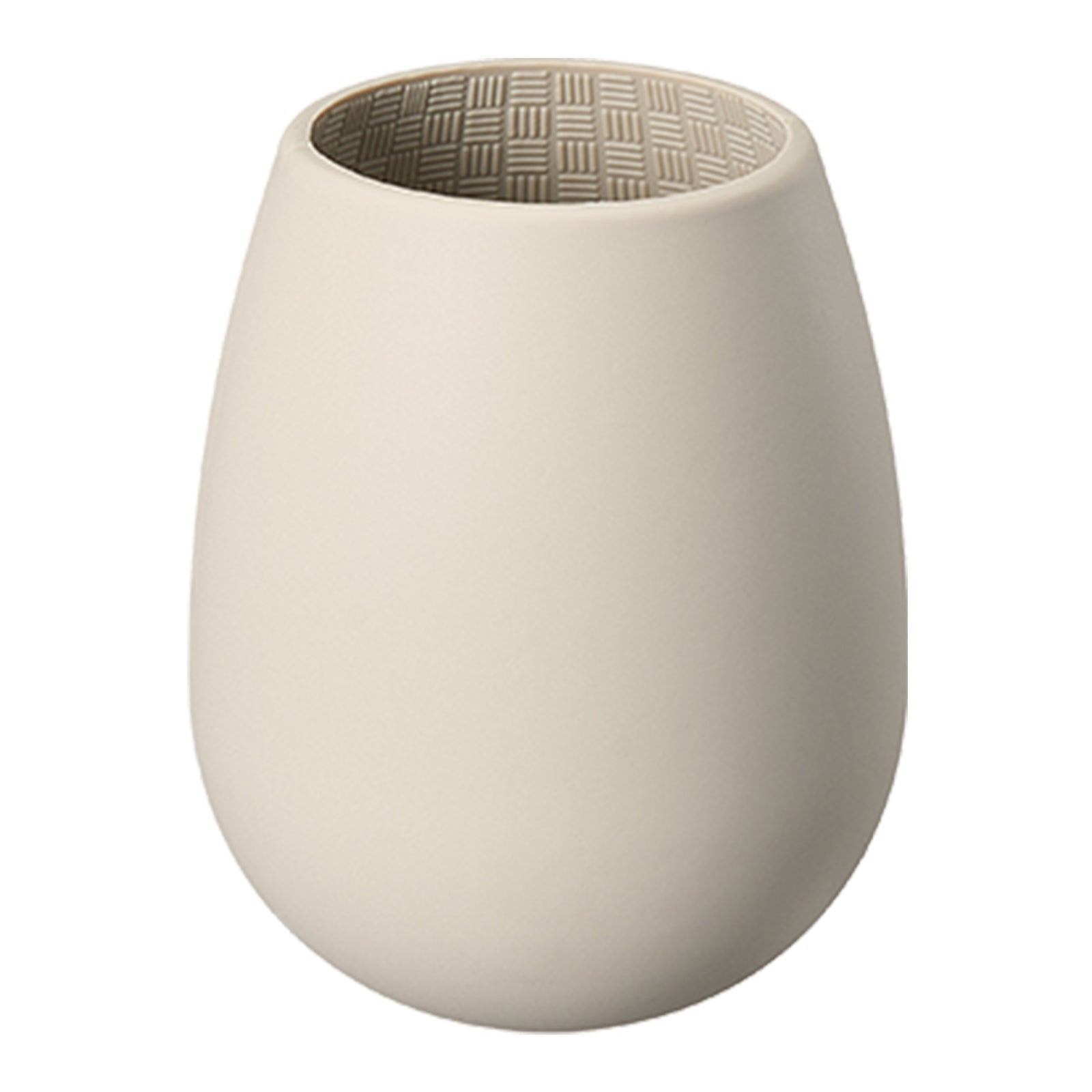 Unbreakable Silicone Stemless Wine Glassware | Set of 4 | Reusable & Shatterproof Tumbler Drinkware for Wine, Water, Cocktails, Champagne Glass for Parties, Camping, Beaches, Boats - (Tan)