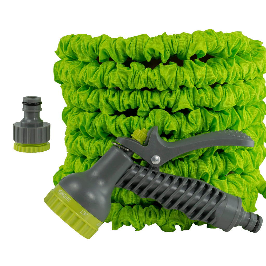 Expanding Trick Hose 15m - 45m Lime