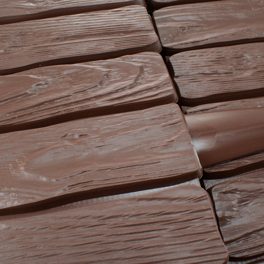 Brown Wood Texture Palisade Lawn Edging, 2.32m